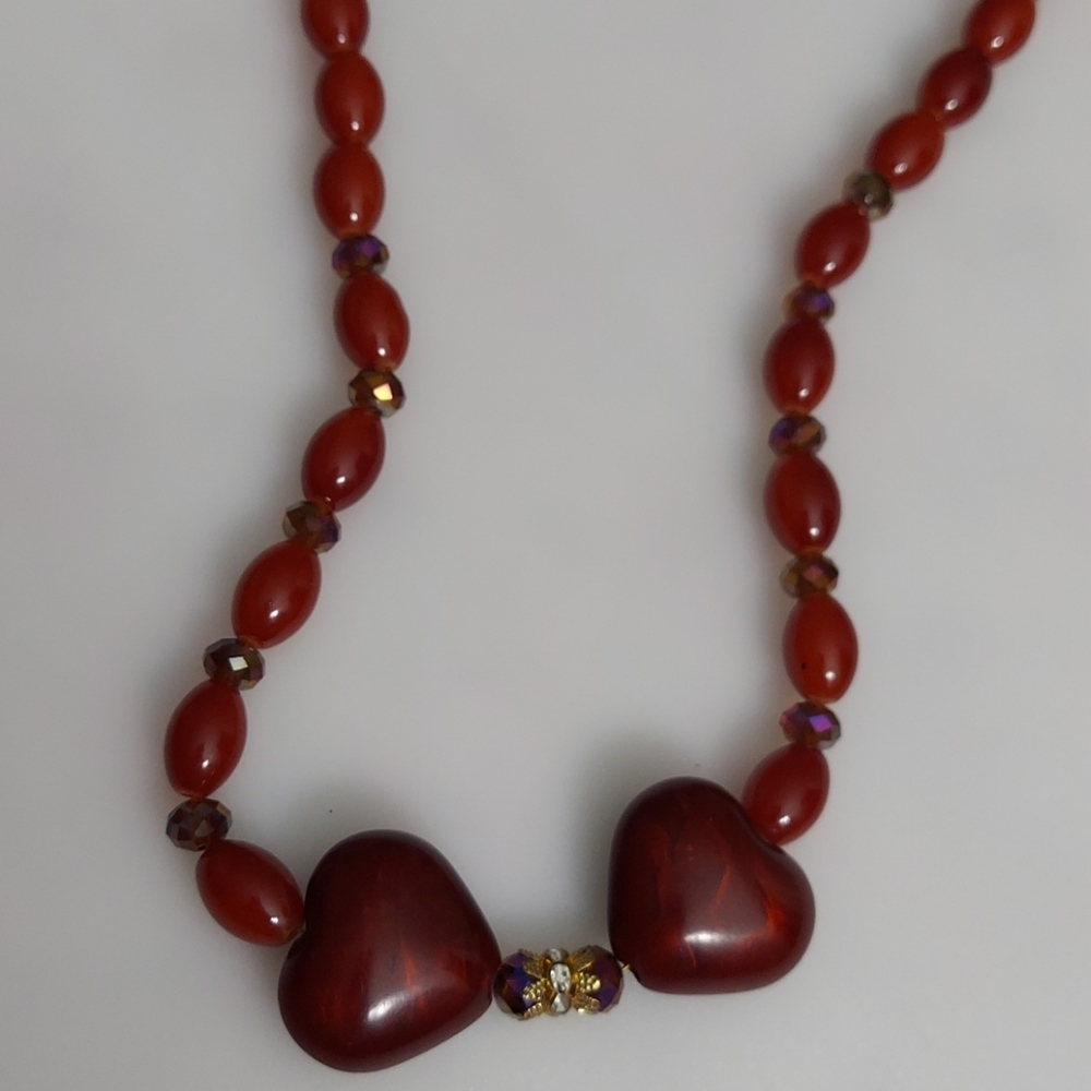 Handmade hearts necklace - Picture 9 of 10